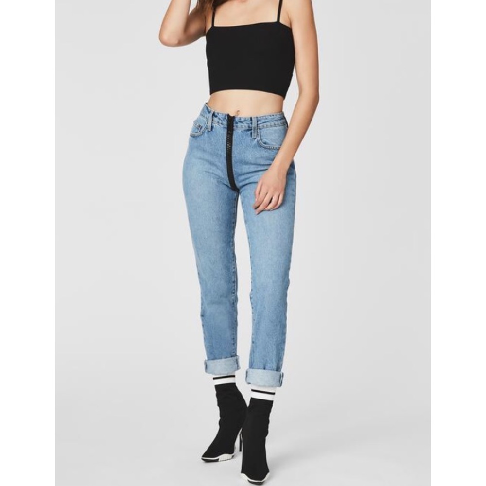 SAVANNAH EMELIA FULL FRONT ZIP JEAN